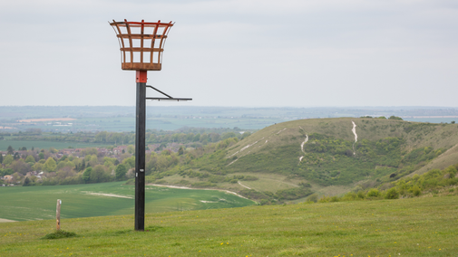 The beacon at Dunstable Downs and Whipsnade Estate, Bedfordshire